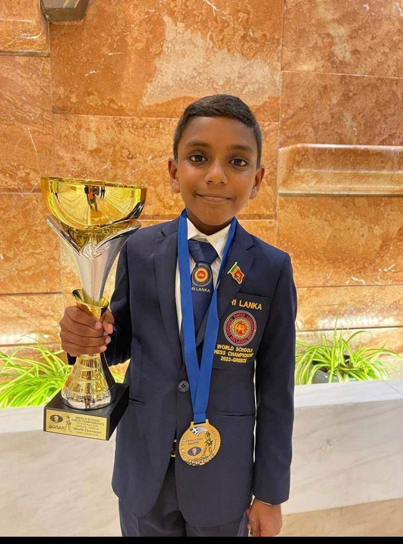 Sri Lankan Thehas Kiringoda Crowned World U09 Open Chess Champion - NewsWire